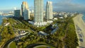 Aerial Miami Beach condominium Continuum