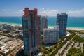 Aerial Miami Beach Portofino and Continuum Towers