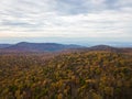 Aerial of Michaux State Forest in Pennsylvania During Fall in th Royalty Free Stock Photo