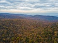 Aerial of Michaux State Forest in Pennsylvania During Fall in th Royalty Free Stock Photo