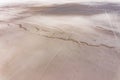 Aerial morning Gigapan 360 panoramic over Uyuni salar. South of Bolivia.