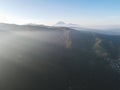 Aerial morning view of a mountain in Bromo, East Java, Indonesia Royalty Free Stock Photo
