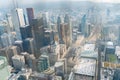 Aerial morning view of the Toronto downtown