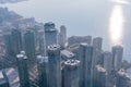 Aerial morning view of the Toronto downtown