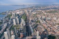 Aerial morning view of the Toronto downtown