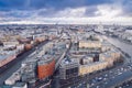 Aerial Moscow city panorama Royalty Free Stock Photo