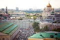 Aerial Moscow view Royalty Free Stock Photo