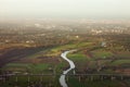 Aerial of Muehlheim Ruhr Area Germany Europe