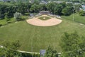 Aerial Neighborhood Baseball Field