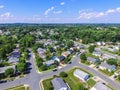 Aerial of a Neighborhood in Parkville in Baltimore County, Maryland Royalty Free Stock Photo