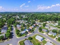 Aerial of a Neighborhood in Parkville in Baltimore County, Maryland Royalty Free Stock Photo