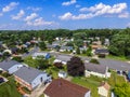 Aerial of a Neighborhood in Parkville in Baltimore County, Maryland Royalty Free Stock Photo