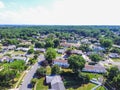 Aerial of a Neighborhood in Parkville in Baltimore County, Maryland Royalty Free Stock Photo