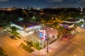 Aerial night photo Hotel South Pacific Miami FL