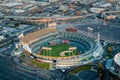 Aerial of the Oakland Coliseum