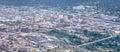 Aerial oer spokane washington from airplane Royalty Free Stock Photo