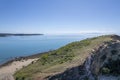 Aerial Over Small Rocky Island Royalty Free Stock Photo