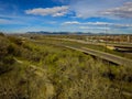 Highway I70, Arvada, Colorado with Mountains