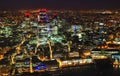 Aerial overview of the City of London financial ddistrict