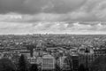 Aerial overview of Paris as seen from Monmartre Butte Royalty Free Stock Photo