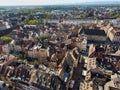 Aerial Overview of Strasbourg Cityscape