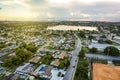 Aerial of Palm Springs North, an unincorporated community and census-designated place in Miami-Dade County, Florida, United States