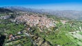 Aerial Pano Lefkara, Larnaca, Cyprus