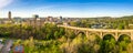 Aerial panorama of Allentown, Pennsylvania skyline Royalty Free Stock Photo