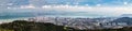 Aerial panorama cityscape of Georgetown, capital of Penang state Royalty Free Stock Photo