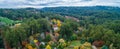 Panorama of Dandenong Ranges forest in autumn. Royalty Free Stock Photo