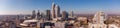 Aerial panorama Downtown Charlotte NC USA