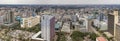 Aerial panorama of downtown Nairobi, Kenya Royalty Free Stock Photo