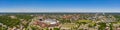 Aerial panorama Florida State University FSU and Doak Campbell Stadium Royalty Free Stock Photo