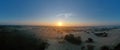 Aerial panorama from the forest Drents Friese Woud in the Netherlands