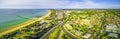 Aerial panorama of Frankston, Victoria, Australia.