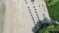 Aerial panorama of the Hapuna Beach State Park. West coast of the Big Island, Hawaii Royalty Free Stock Photo