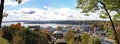 Aerial panorama of Harbor Springs, Michigan