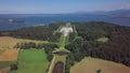 Aerial view of Herrenchiemsee Herreninsel, Germany