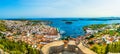 Panorama of town Hvar scenery, Croatia.