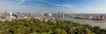 Aerial panorama image of Rotterdam