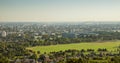 Aerial panorama of Krakow city, Poland Royalty Free Stock Photo