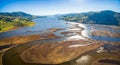 Aerial panorama of Lake Hume, Victoria, Australia Royalty Free Stock Photo