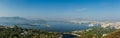 Aerial panorama of Lake Pichola with Lake Palace (Jag Niwas) and