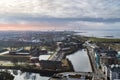 Aerial panorama of Malmo. Scania, Sweden