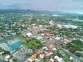 Aerial panorama of managua city Royalty Free Stock Photo