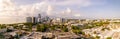 Aerial panorama Miami Beach by70th Street facing southward