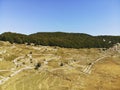 Aerial panorama of Mirovo, northern Velebit National park