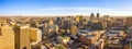 Aerial panorama of Newark New Jersey skyline Royalty Free Stock Photo