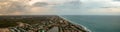 Aerial panorama North Palm Beach coastal homes