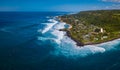 Aerial panorama of the North Shore of Oahu